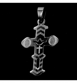 PENDENTIF ACIER CROIX 