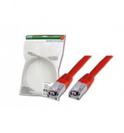 CABLE RESEAU CAT5 ROUGE DIGITUS 13004 1 M ROUGE