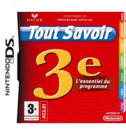 JEU DS TOUT SAVOIR 3ÈME