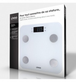 PÈSE-PERSONNE IMPÉDANCEMÈTRE LIVOO DOM427W
