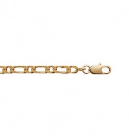 CHAINE PLAQUE OR FIGARO 50 CM