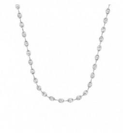 CHAINE ARGENT 925/1000  GRAIN DE CAFE 50CM/3.70MM