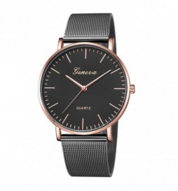 MONTRE GENEVA NOIR ET OR 