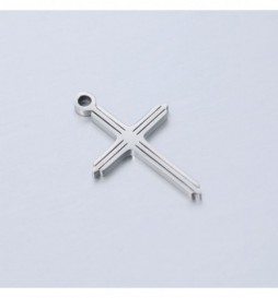 PENDENTIF ACIER CROIX 