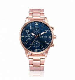 MONTRE MIGEER OR GOLD CADRAN BLEU