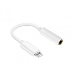 ADAPTATEUR HAUTE QUALITE REEKIN JACK 3.5MM VERS LIGHTNING BLANC