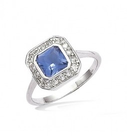 T60 BAGUE EN ARGENT 925 RHODIE MARQUISE TAILLE 60