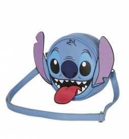 SAC BANDOULIÈRE ROND AVEC LANGUE BLEU STITCH 