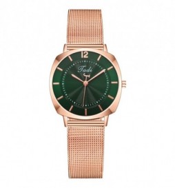 MONTRE JADI OR ROSE  CADRAN VERT