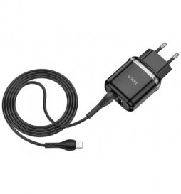CHARGEUR HOCO N4 12W DOUBLE PORT CABLE 1M LIGHTNING