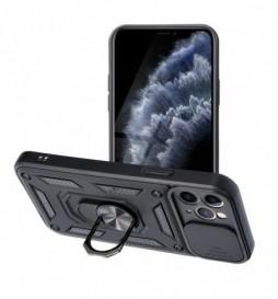 COQUE FORCELL SILICONE RING POUR IPHONE 11 (6.1") NOIR