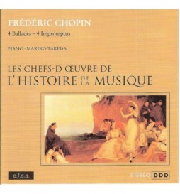 CD FREDERIC CHOPIN 4 BALLADES 4 IMPROMPTUS PIANO MAKIKO TAKEDA 