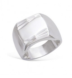 BAGUE CHEVALIERE  ARGENT 925 RHODIE TAILLE 64