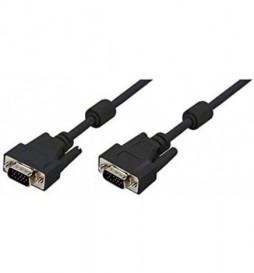 CABLE VGA LOGILINK 2X PRISE AVEC NOYAU DE FERRITE 1.80M CV0001