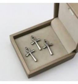 PENDENTIF CROIX EGYPTIENNE ACIER 3X1.5CMCM