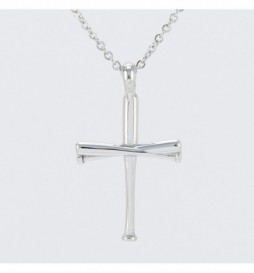 PENDENTIF CROIX ACIER CROISE 3X2.5CM