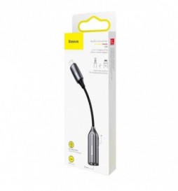 ADAPTATEUR BASEUS CALL56-0A IPHONE JACK  3.5MM AUXILIAIRE GRIS