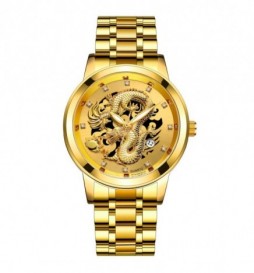 MONTRE NONAME SERPENT METAL DORE 
