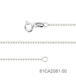 CHAINE MAILLE LAVABO FINE ARGENT 925  50CM