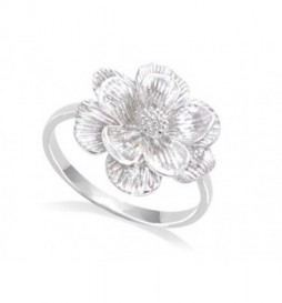 BAGUE  ARGENT 925  RHODIEFLEUR LISSE  T54