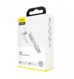ECOUTEUR A05 NGA05-02 SANS FIL BASEUS BLUETOOTH BLANC