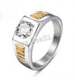 BAGUE ACIER  OXYDES TAILLE 66