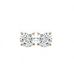 BOUCLE DOREILLES PLAQUE OR CLOU AVEC OXYDE