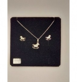 COFFRET ARGENT 925 CHEVAL A BASCULE