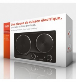 PLAQUE DOUBLE DE CUISSON ELECTRIQUE ENCASTRABLE LIVOO DOC168N
