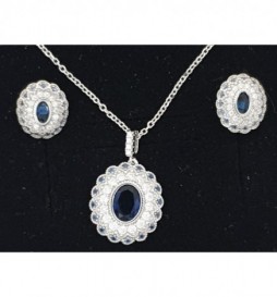  COFFRET ARGENT 925 RHODIE DENTELLE