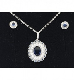  COFFRET ARGENT 925 RHODIE DENTELLE