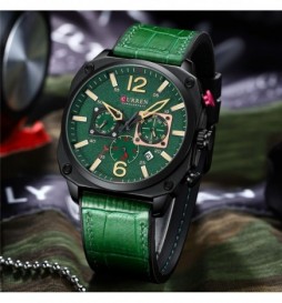 MONTRE CURREN 8398 VERT CADRAN VERT