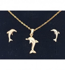 COFFRET PLAQUE OR DAUPHIN