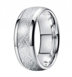 BAGUE ACIER MILIEU SILVER TAILLE 74