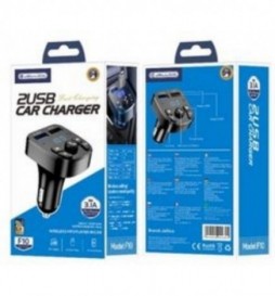 TRANSMETTEUR FM BLUETOOTH 3.1A JELLICO F10 2 PRISES USB BLANC