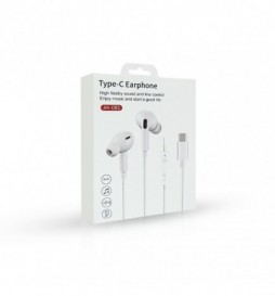 ECOUTEURS MAINS LIBRES TYPE-C AVEC MICRO JH-081 WHITE