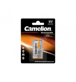 PILES 9V CAMELION ACCU RECHARGEABLE BLOC NIMH 9V 250 MAH