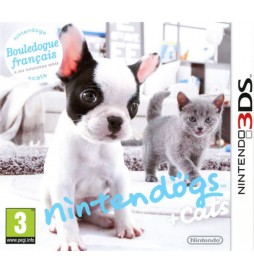 JEU 3DS NINTENDOGS + CATS BOULEDOGUE FRANÇAIS & SES NOUVEAUX AMIS