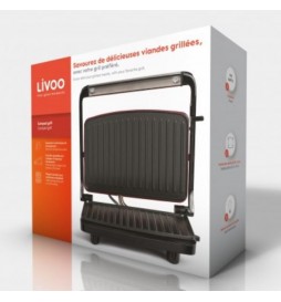 COMPACT GRILL LIVOO DOC232R ROUGE