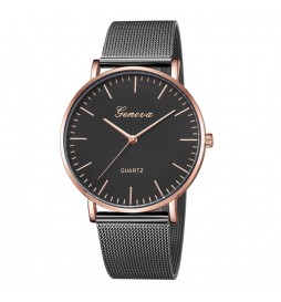 MONTRE GENEVA NOIR ET OR