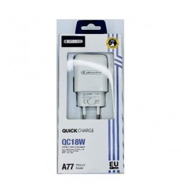 CHARGEUR USB JELLICO A77  18W  USB3.0  BLANC