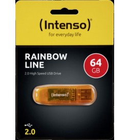 CLE USB 64GB INTENSO RAINBOW LINE