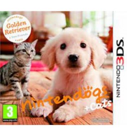 JEU 3DS NINTENDOGS + CATS GOLDEN RETRIEVER & SES NOUVEAUX AMIS