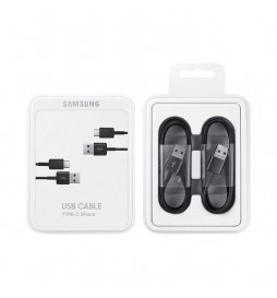 2 CABLES  ORIGINAL SAMSUNG  USB VERS USB-C - EP-DG930IBEGWW NOIR