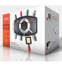 SET A RACLETTE GRILL ET FONDUE LIVOO DOC233