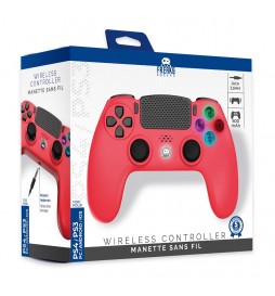 MANETTE SANS FIL  FREAKS AND GEEKS PS4 /PS3/PC /ANDROID /IOS ROUGE JACK ET BOUTONS LUMINEUX