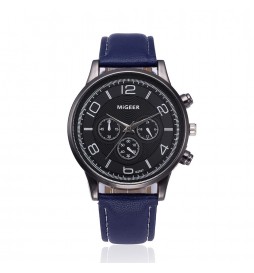 MONTRE MIGEER BLEU CADRAN NOIR