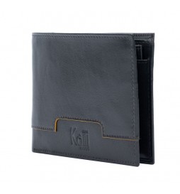 PORTEFEUILLE KAILI MOOD  EN CUIR VÉRITABLE MARRON