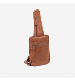SAC BANDOULIERE MATTIES  CUIR MARRON