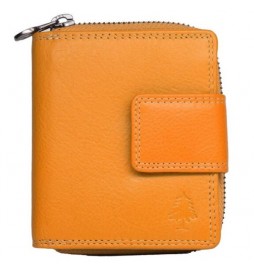 AKIRO PORTEFEUILLE CUIR ORANGE  2215SENA